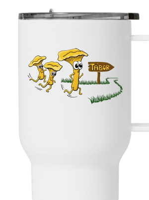 Beží líšky k táboru termohrnček White