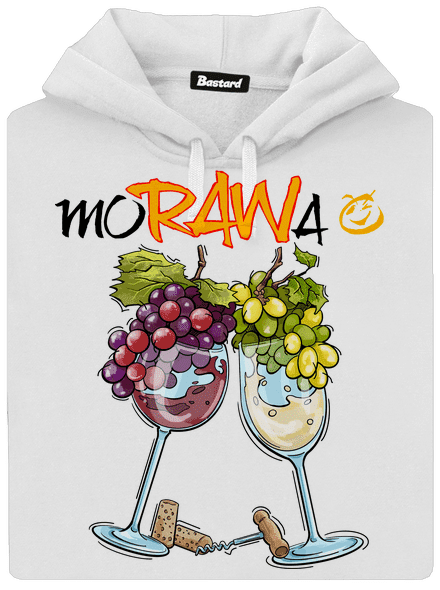 Morawa dámska mikina klokanka White