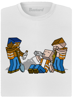 Real Minecraft dámske športové tričko White