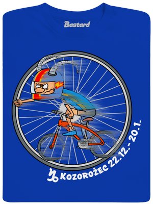 Cyklistický horoskop: Kozorožec pánske dlhý rukáv Royal Blue