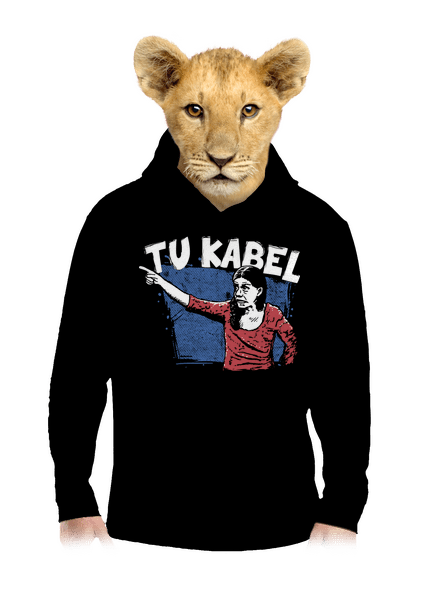 Tukabel detská mikina klokanka Black