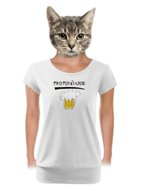 dámske tričko s lemom