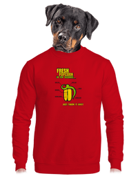 unisex mikina bez kapucne