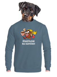 unisex mikina bez kapucne