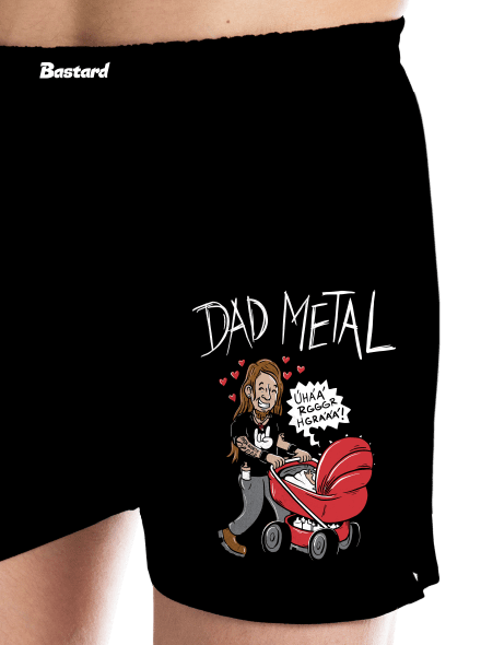 Dad metal pánske trenky Black