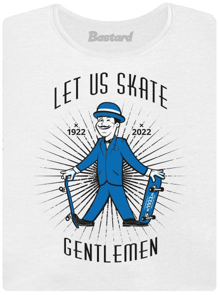 Let us skate dámske tričko s lemom White