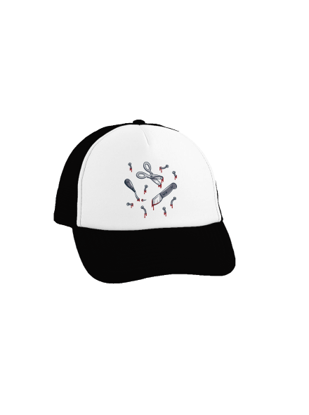 Halloween náradie šiltovka truckerka Black cap