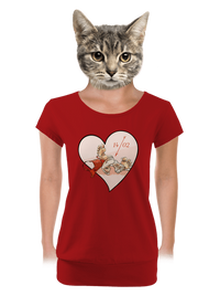 dámske tričko s lemom