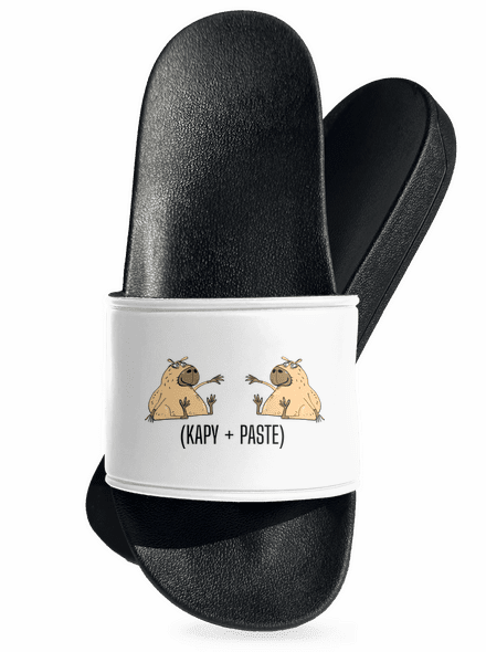 Kapy paste šľapky White