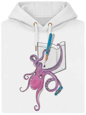 Jednoducho miluje atrament unisex mikina premium Snowwhite