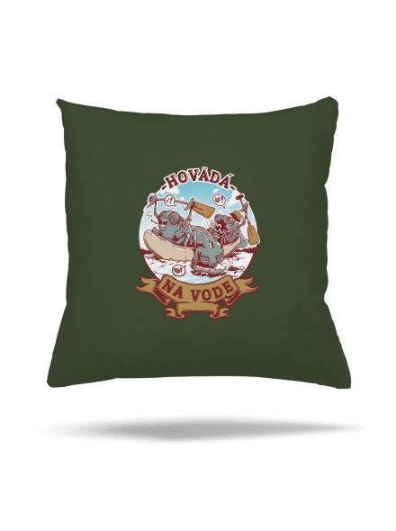 Hovädá na vode vankúš Olive Green