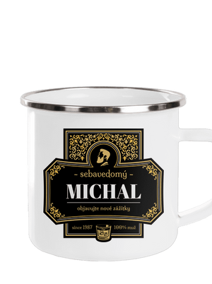 Alkoholová etiketa plecháčik White