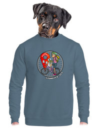 unisex mikina bez kapucne