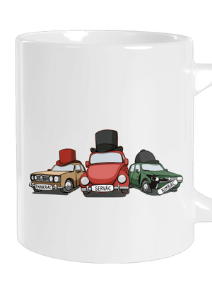 Traja veteráni veľký hrnček White