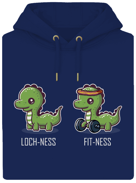 Fit-ness unisex mikina premium Navy