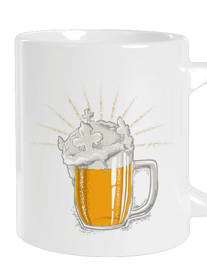 České zlato veľký hrnček White