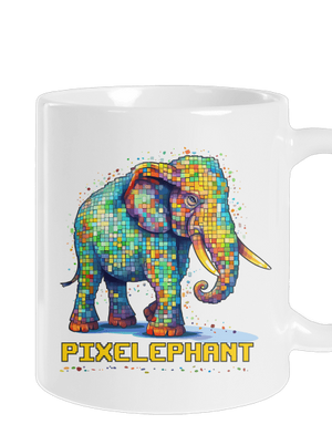 Pixelephant klasický hrnček White
