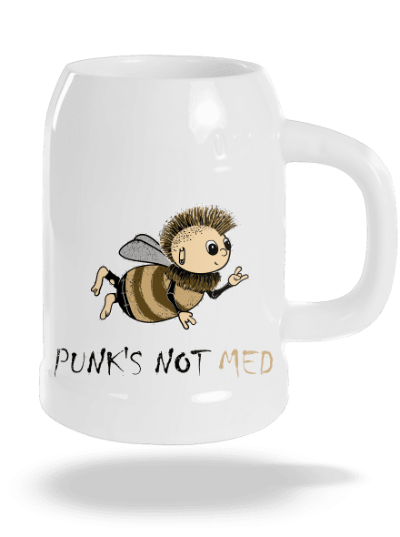Punks Not Med polliter White