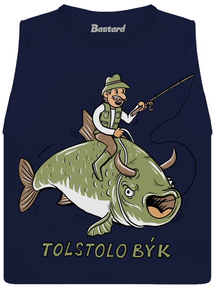 Tolstolobýk dámske tielko voľné Navy
