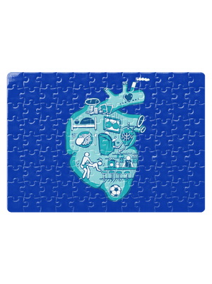 Srdce bije pre puzzle White