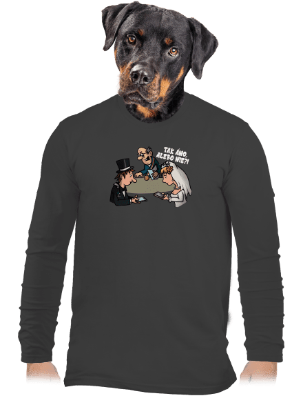 Svadobný obrad pánske dlhý rukáv Dark Grey