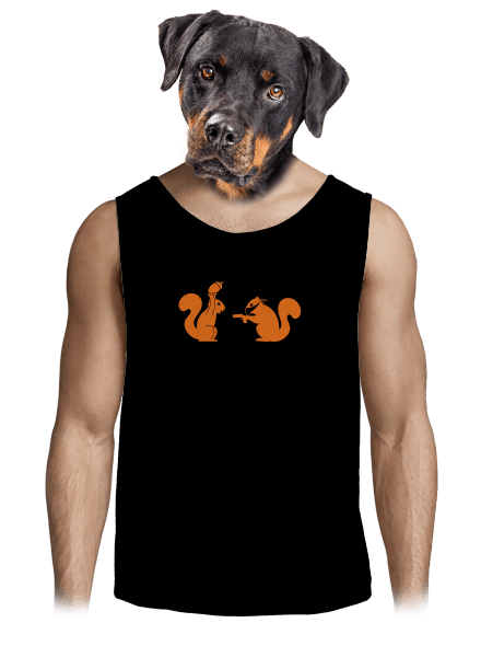 Veveričky pánske tielko Black