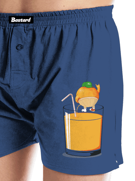 Opitý pomaranč pánske trenky Blue