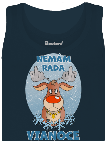 Nemám rád Vianoce dámske tielko klasické Navy