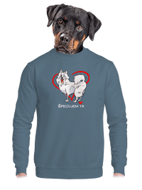 unisex mikina bez kapucne