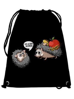 Alergický ježko vak Black