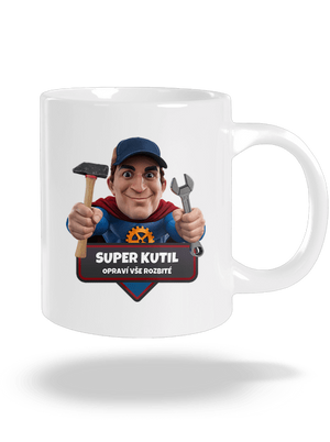 Super otec veľký hrnček White