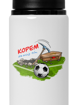 Kopem za svoj tím flaša na vodu White