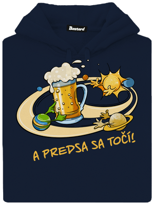 A predsa sa točí! pánska mikina klokanka Navy