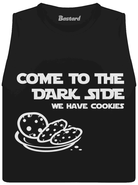 Come to the dark side dámske tielko voľné Black