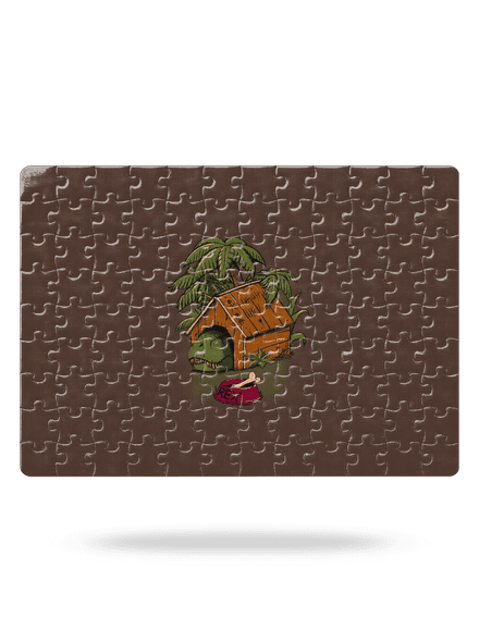 Pozor pes puzzle White
