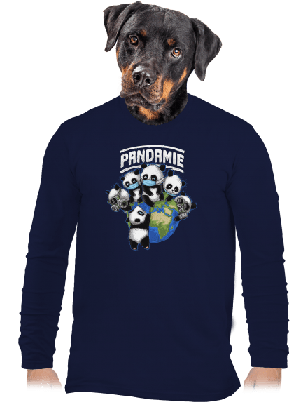 Pandamie pánske dlhý rukáv Navy