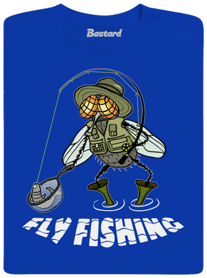 Fly fishing detské tričko Royal Blue