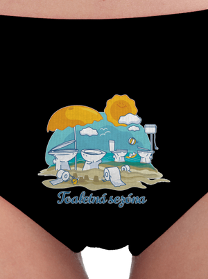 Toaletná sezóna dámske nohavičky Black