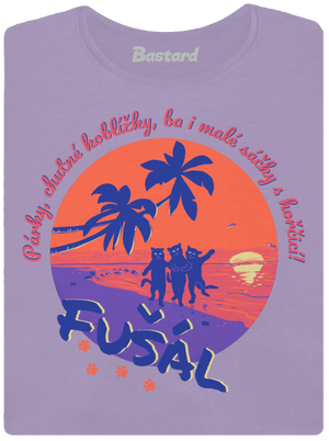 Fušál dámske tričko s lemom Lavender