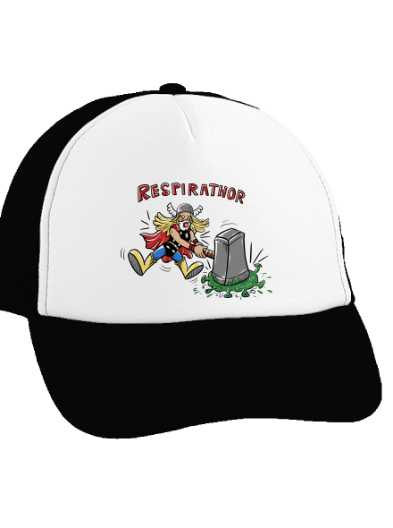 Respirathor šiltovka truckerka Black cap