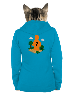 Lego z vlastnej fotky dámska mikina na zips Blue Atol