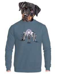 unisex mikina bez kapucne