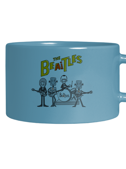 AI Beatles hrnček makronka Blue Macaron