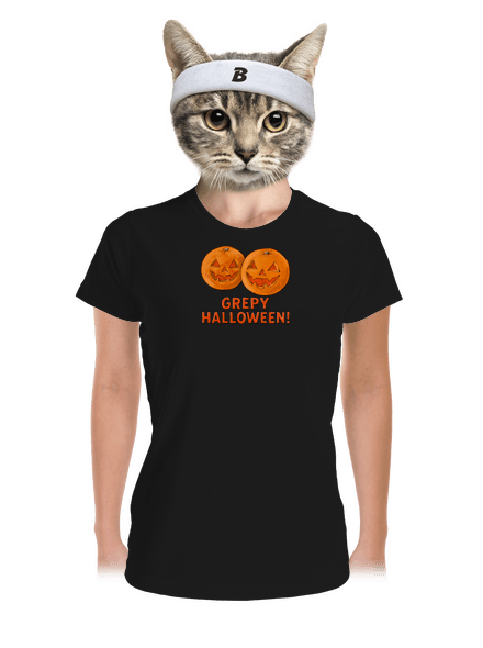 Grepy Halloween dámske športové tričko Black
