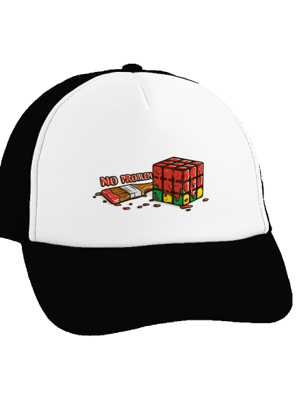 No problem šiltovka truckerka Black cap