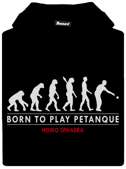 Born to play petanque detská mikina klokanka Black