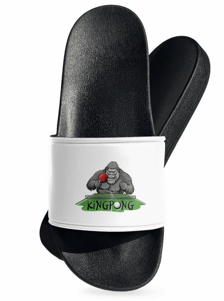 King pong šľapky White