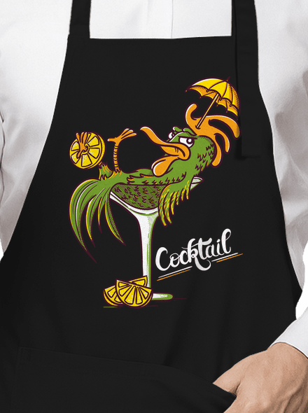 Cocktail zástera Black
