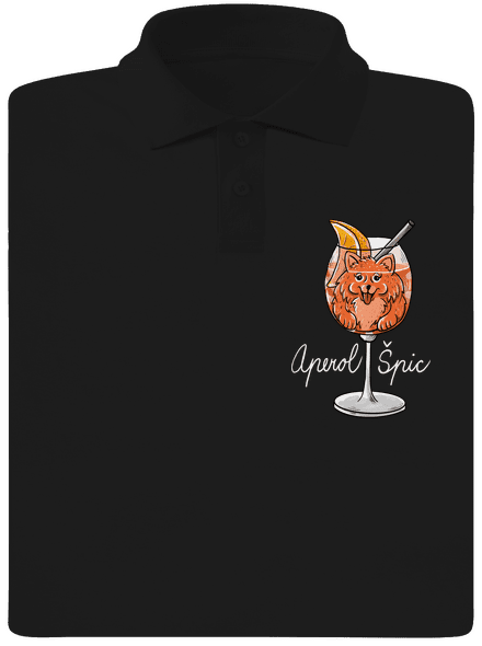 Aperol Špic pánska polokošeľa Black