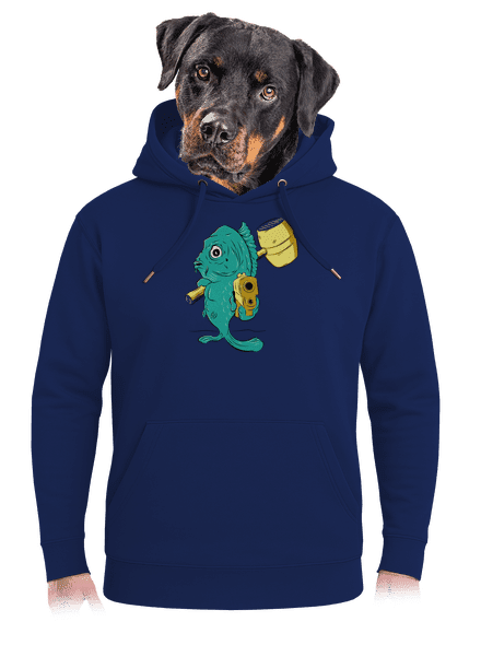 Posledná štedrovečerná unisex mikina premium Navy